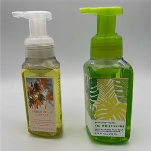 Bath & Body Works X2 FIGI WHITE SANDS + SUNSHINE LEMONS Foaming Hand Wash
